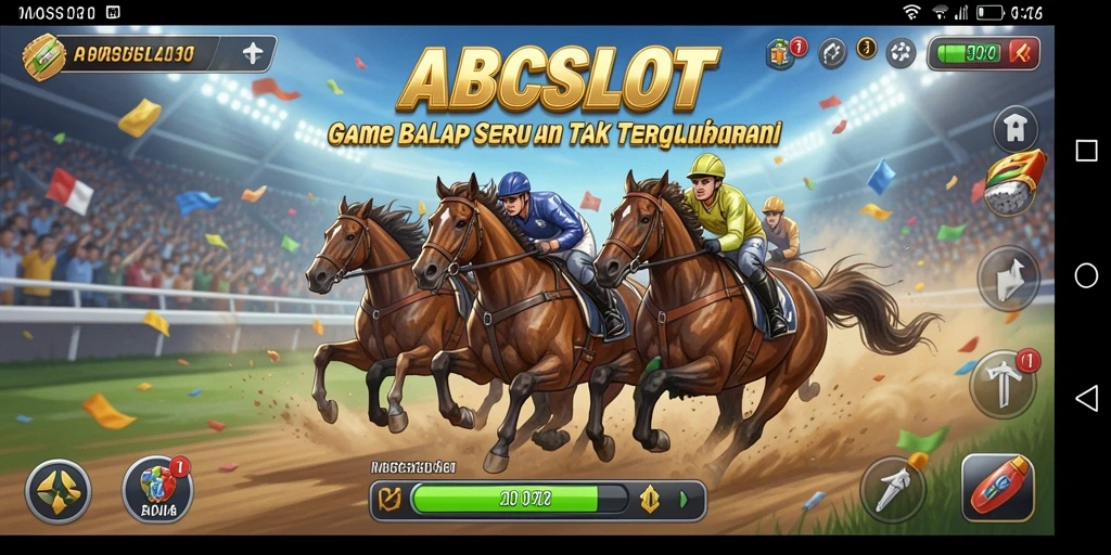 Tampilan gameplay balap seru pada ABCSLOT yang memacu adrenalin.