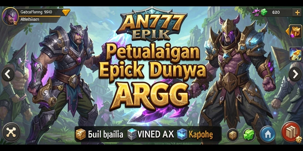 Tampilan gameplay ARPG yang menarik dan mendebarkan di AN777.