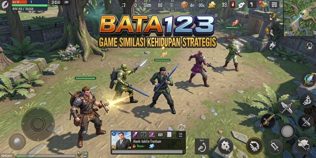Tampilan gameplay strategis dalam BATA123 yang seru dan menantang.