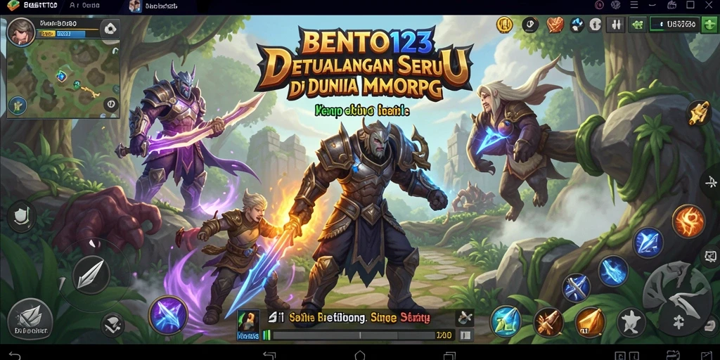 Screenshot BENTO123 menampilkan petualangan seru dalam dunia MMORPG.