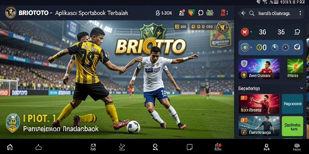 Tampilan gameplay BRIOTOTO dengan fitur taruhan olahraga yang menarik.