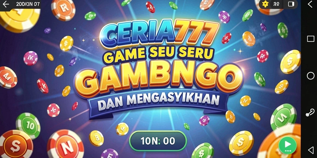 Tampilan gameplay yang seru dalam aplikasi Bingo CERIA777.