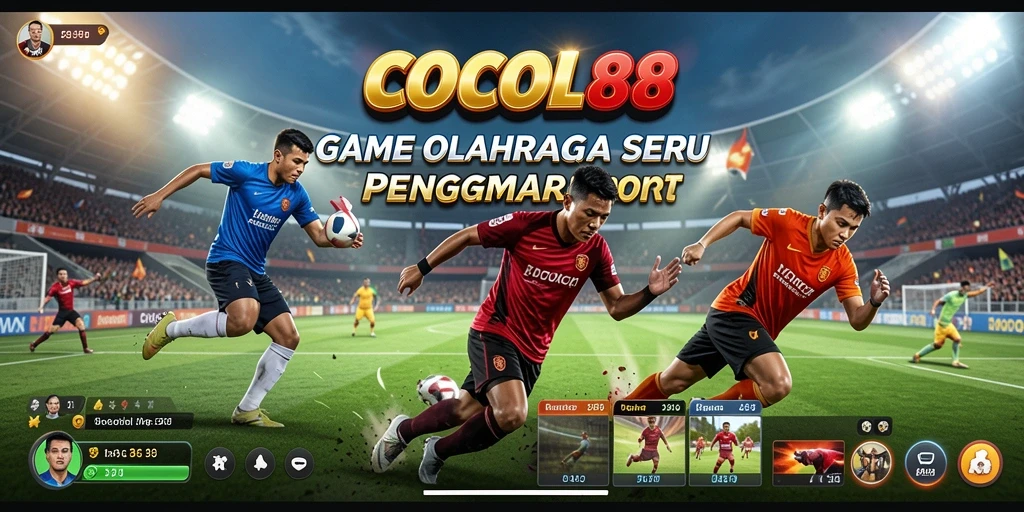 Tampilan gameplay COCOL88 yang menarik di arena olahraga.