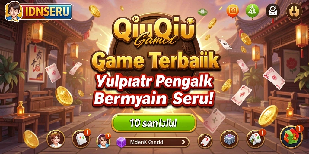 Gameplay QiuQiu yang seru dan interaktif di IDNSERU.