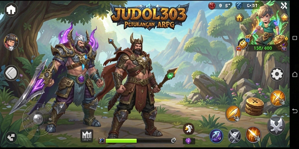 Tangkapan layar menampilkan aksi seru dalam JUDOL303 di dunia ARPG.