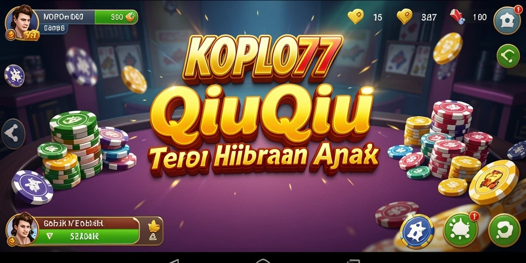 Screenshot KOPLO77 menunjukkan momen seru saat bermain QiuQiu.