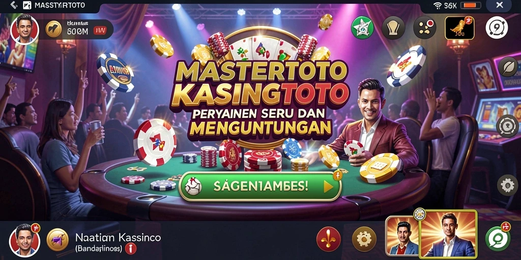 Screenshot MASTERTOTO menampilkan permainan kasino yang seru dan imersif.