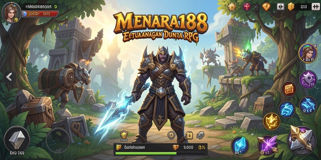 Tampilan gameplay menakjubkan dari MENARA188 yang penuh aksi RPG.