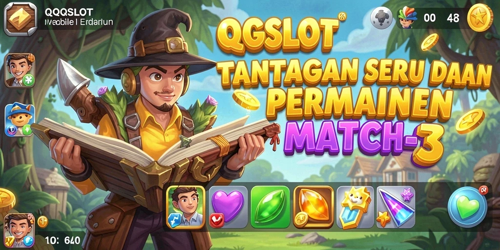 Gameplay QQSLOT yang seru dalam aksi Match-3.