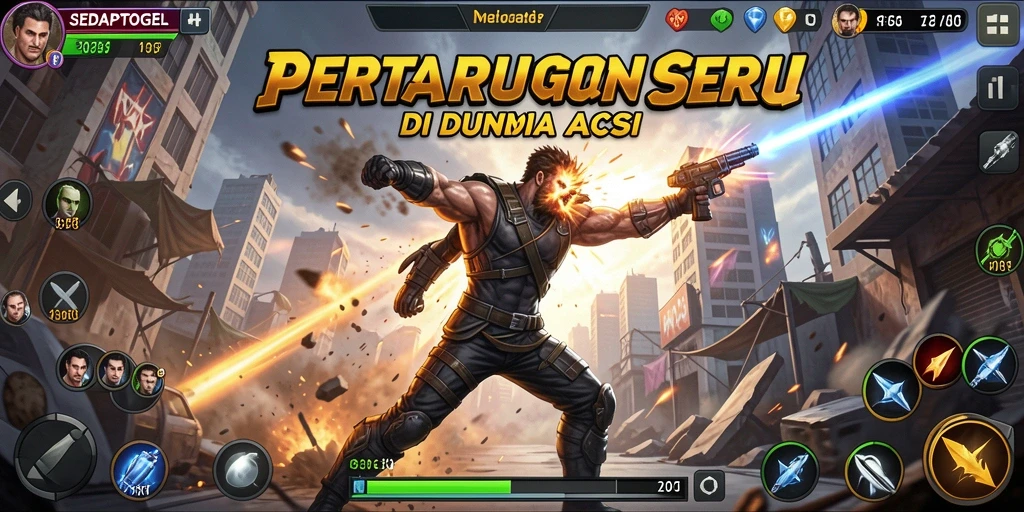 Tampilan aksi pertarungan dalam <strong>SEDAPTOGEL</strong> yang penuh adrenalin.