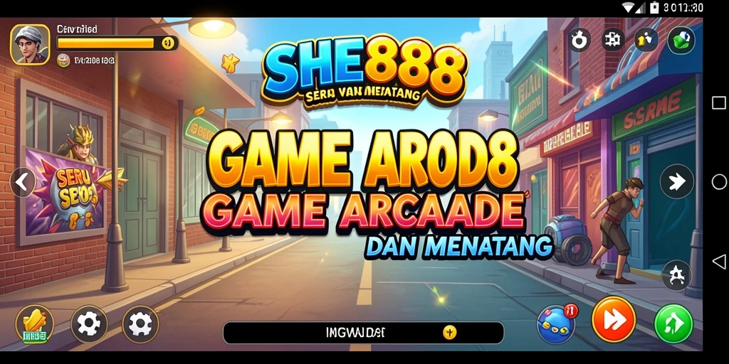 Tampilan seru dari gameplay SHE888 saat melawan rintangan.