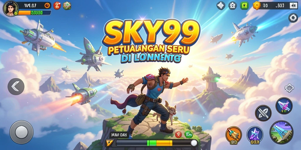 Tangkapan layar dari gameplay petualangan yang menarik di SKY99.