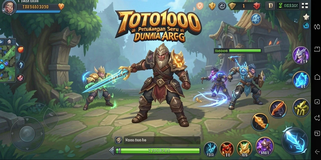Screenshot TOTO1000 menunjukkan aksi mendebarkan dalam gameplay ARPG.